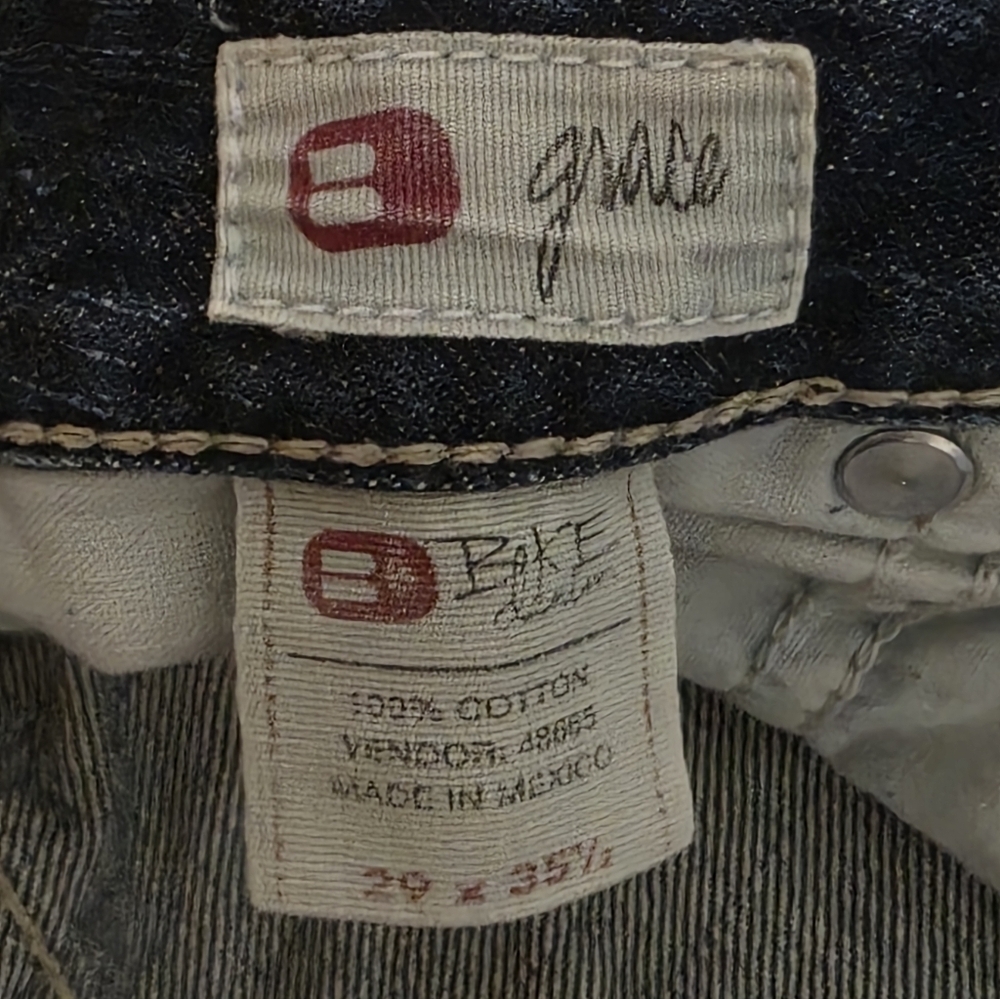 BKE Womens Grace Distressed Flare Jeans Size 29x32 Blue Denim Y2K E75 - Picture 7 of 13